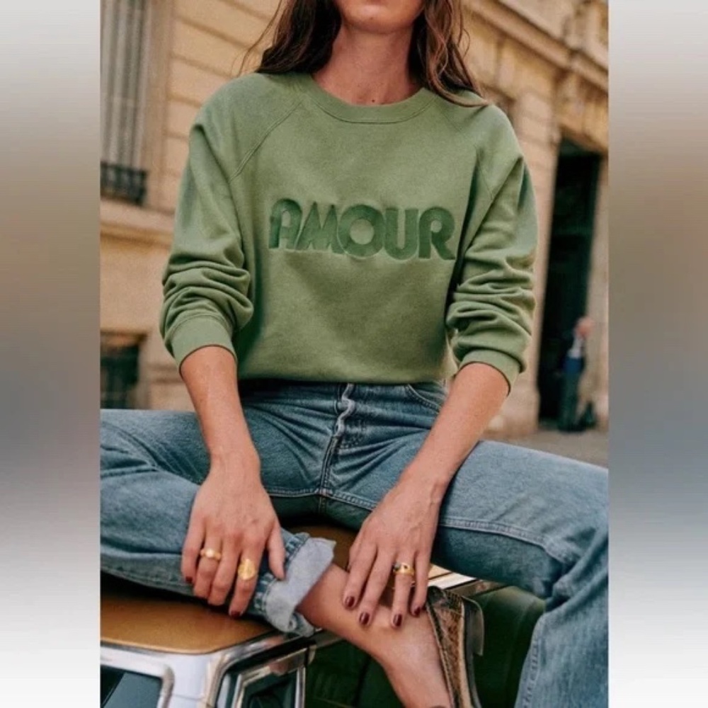 Sezane Amour Sweatshirt XXL